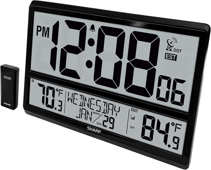 Sharp Flechazo-0401 Atomic Digital Wall Clock — main product image