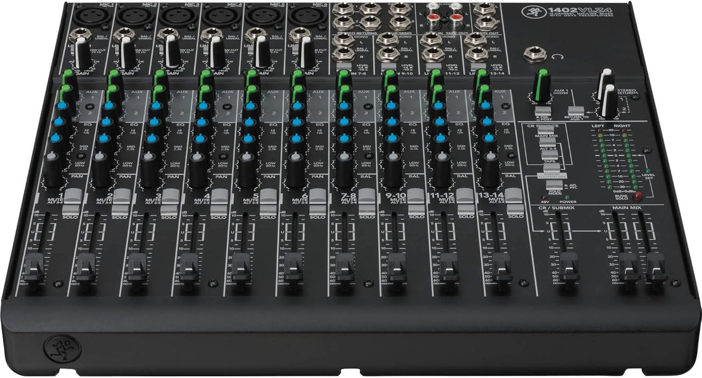 Mackie MAC1402VLZ4 14-Channel Mixer Bundle