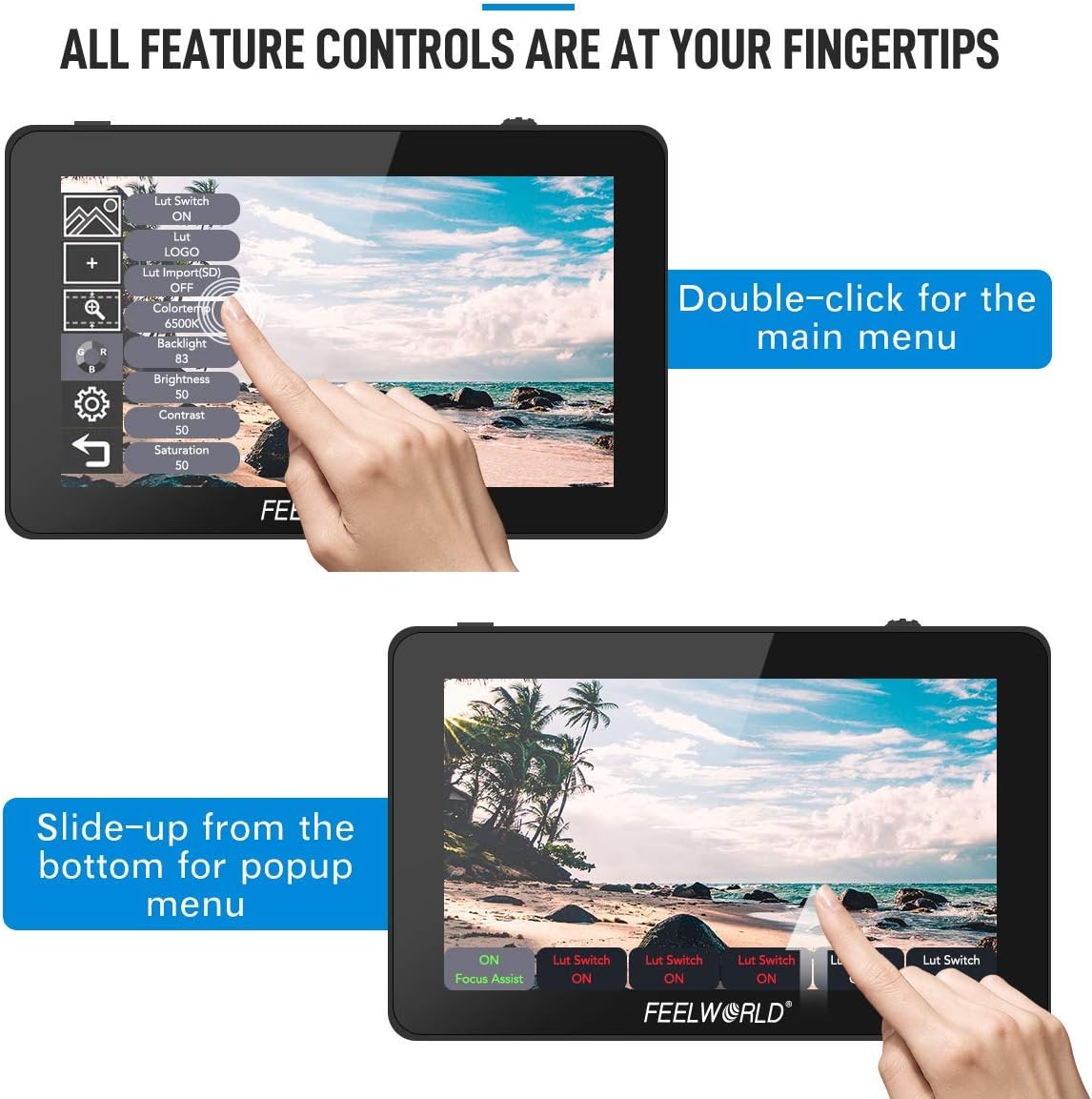 FEELWORLD F6 Plus 6" Touch Screen DSLR Monitor
