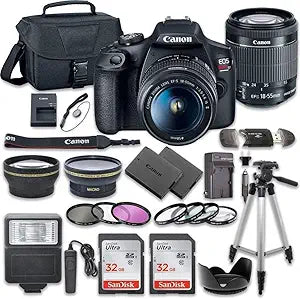 Canon EOS Rebel T7 DSLR Camera Bundle Renewed