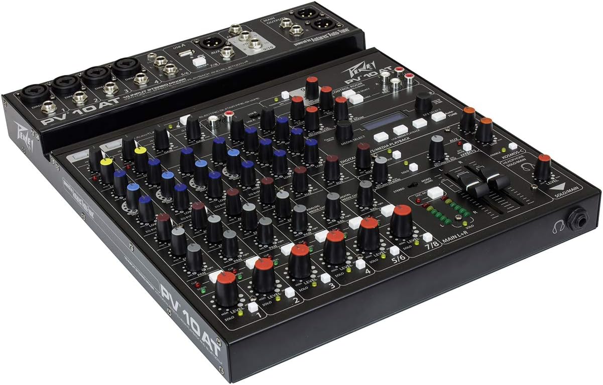 Peavey PV 10 AT 10-Channel Mixer Bluetooth Auto-Tune