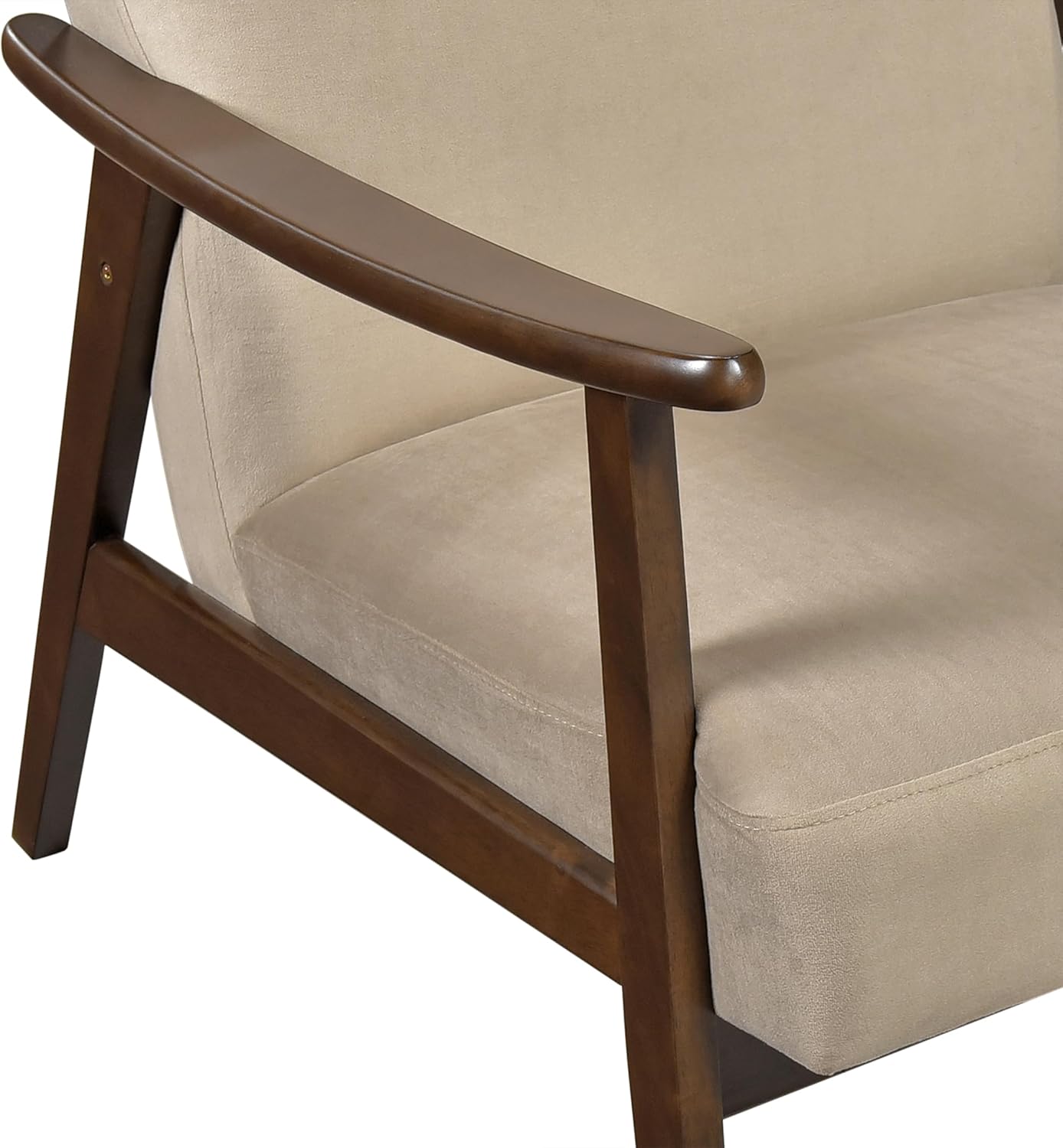 Lexicon 194840258988 Mid Century Modern Velvet Accent Chair