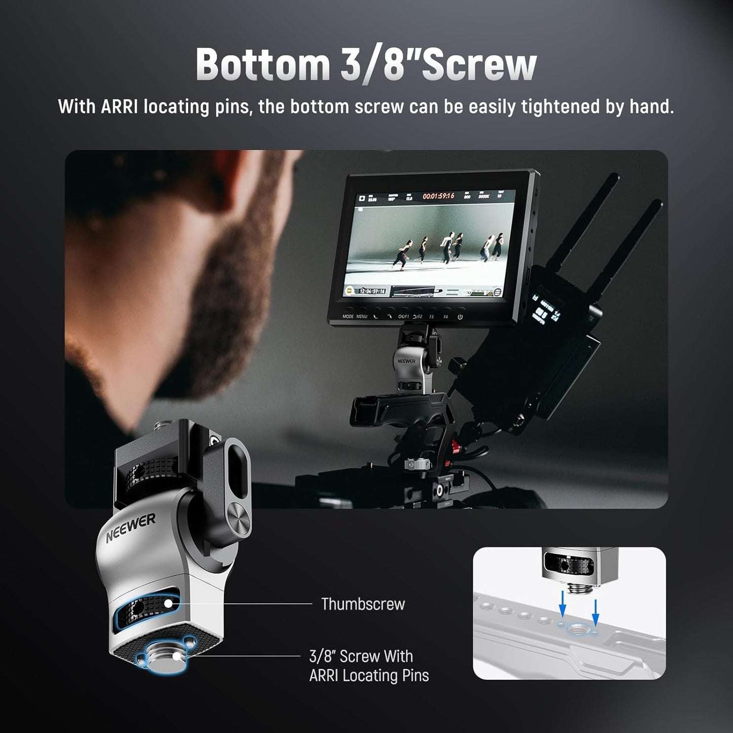 Neewer MA014 Color Blocking Camera Monitor Mount