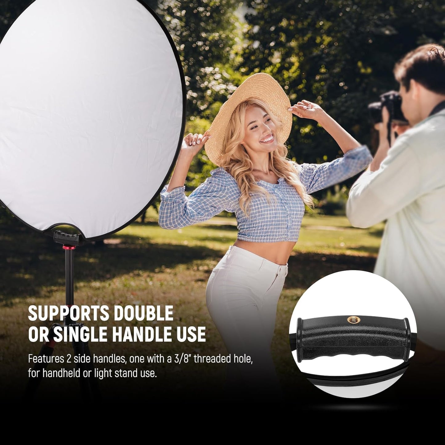 Neewer 90101292 43" 5-in-1 Light Reflector w/ Clamp