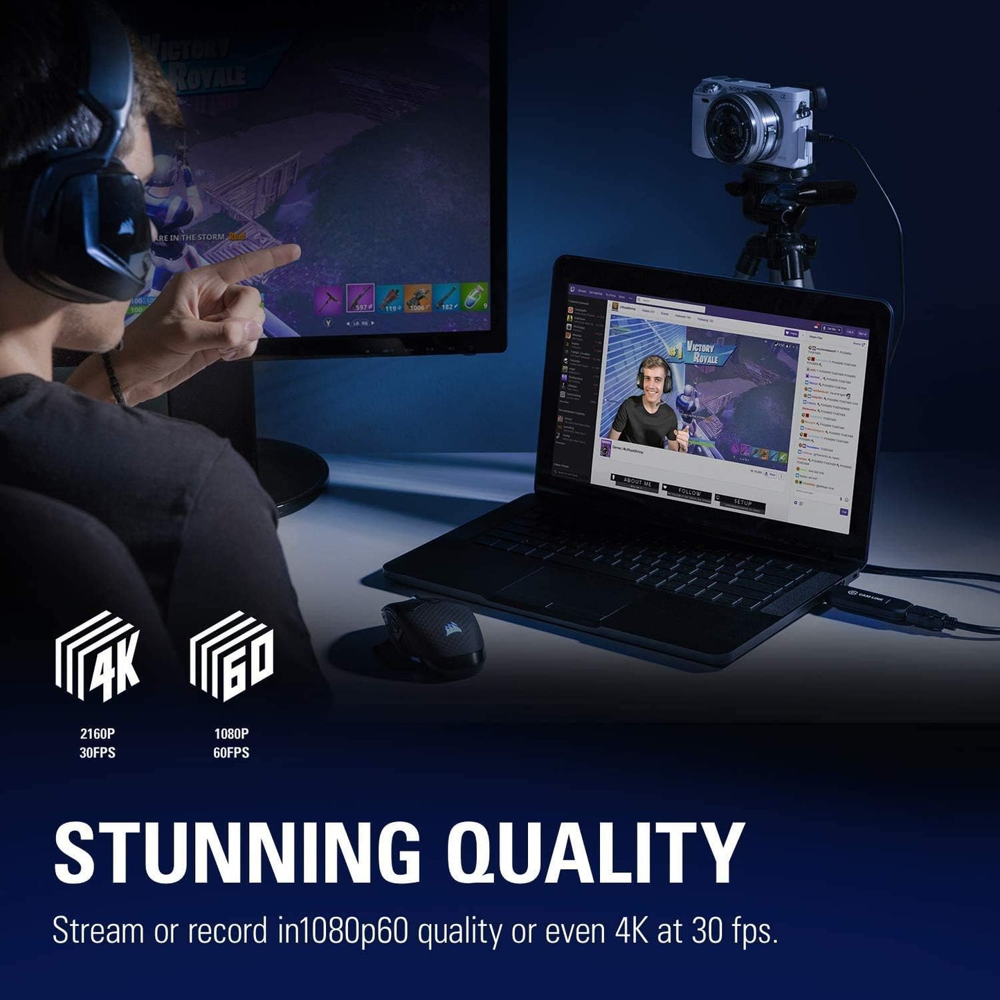 Elgato 49477 68469 Cam Link 4K Capture Device (Renewed)