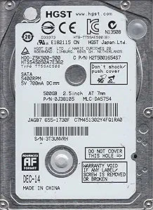 Hitachi HTS545050A7E362 500GB SATA 2.5" Hard Drive