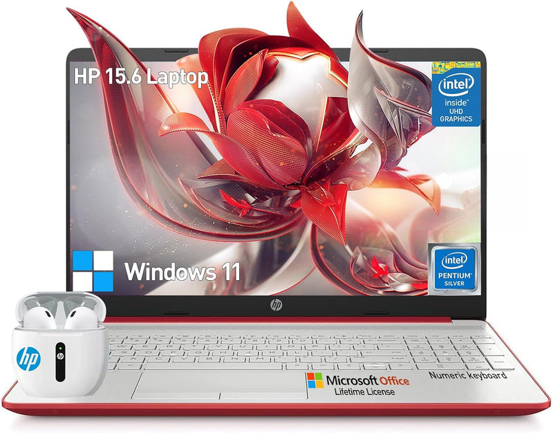 HP Essential 15 Laptop 32GB RAM 1TB SSD Red — main product image