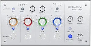 Roland BRC-WH BRIDGE CAST Gaming Mixer - Ice White — main product image