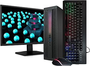 HP 800 G2 EliteDesk i5 RGB Desktop 24" Monitor Renewed