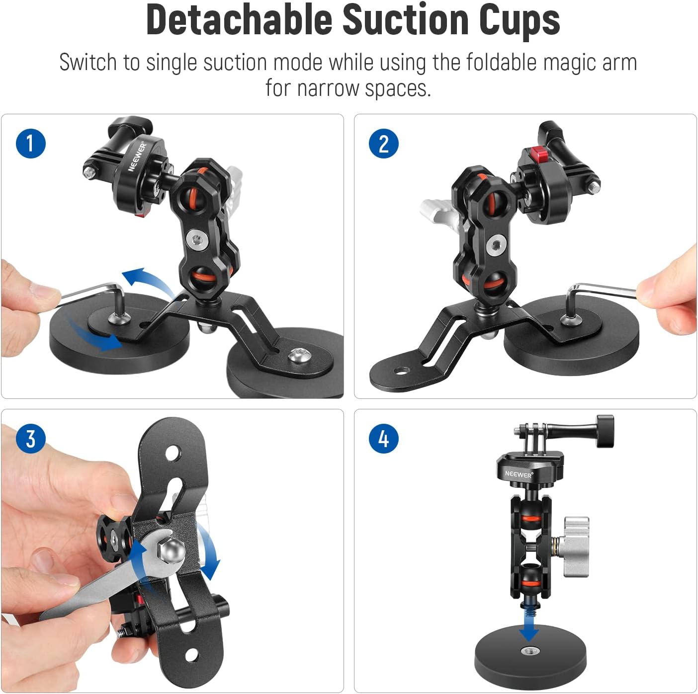 Neewer FL-GP15 Magnetic Action Camera Mount Magic Arm