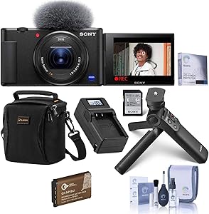 Sony Vlog ZV-1 4K Camera Bundle Vlogger Kit