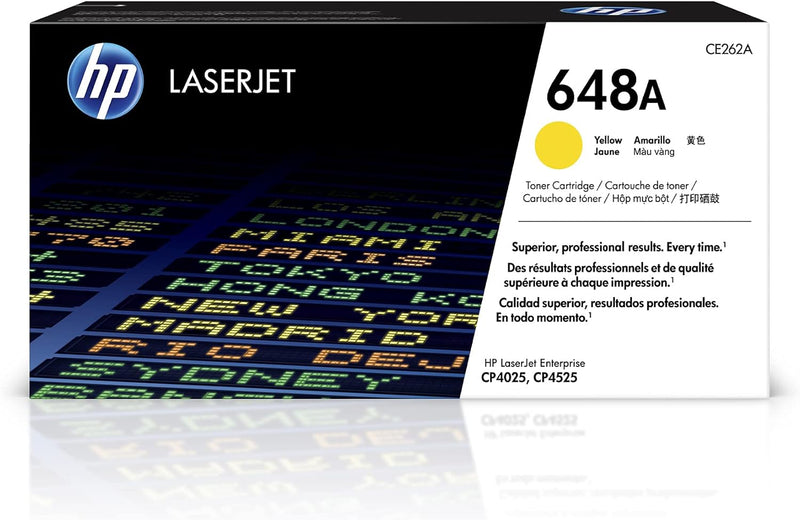 HP CE262A 648A Yellow LaserJet Toner — main product image