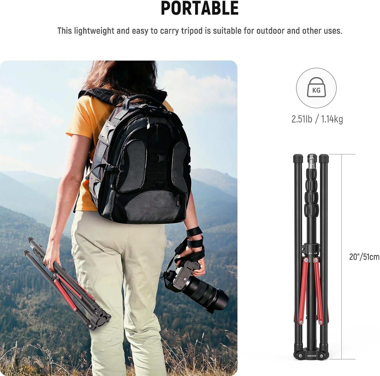 Neewer ST210RA 86.5" Aluminum Alloy Light Stand