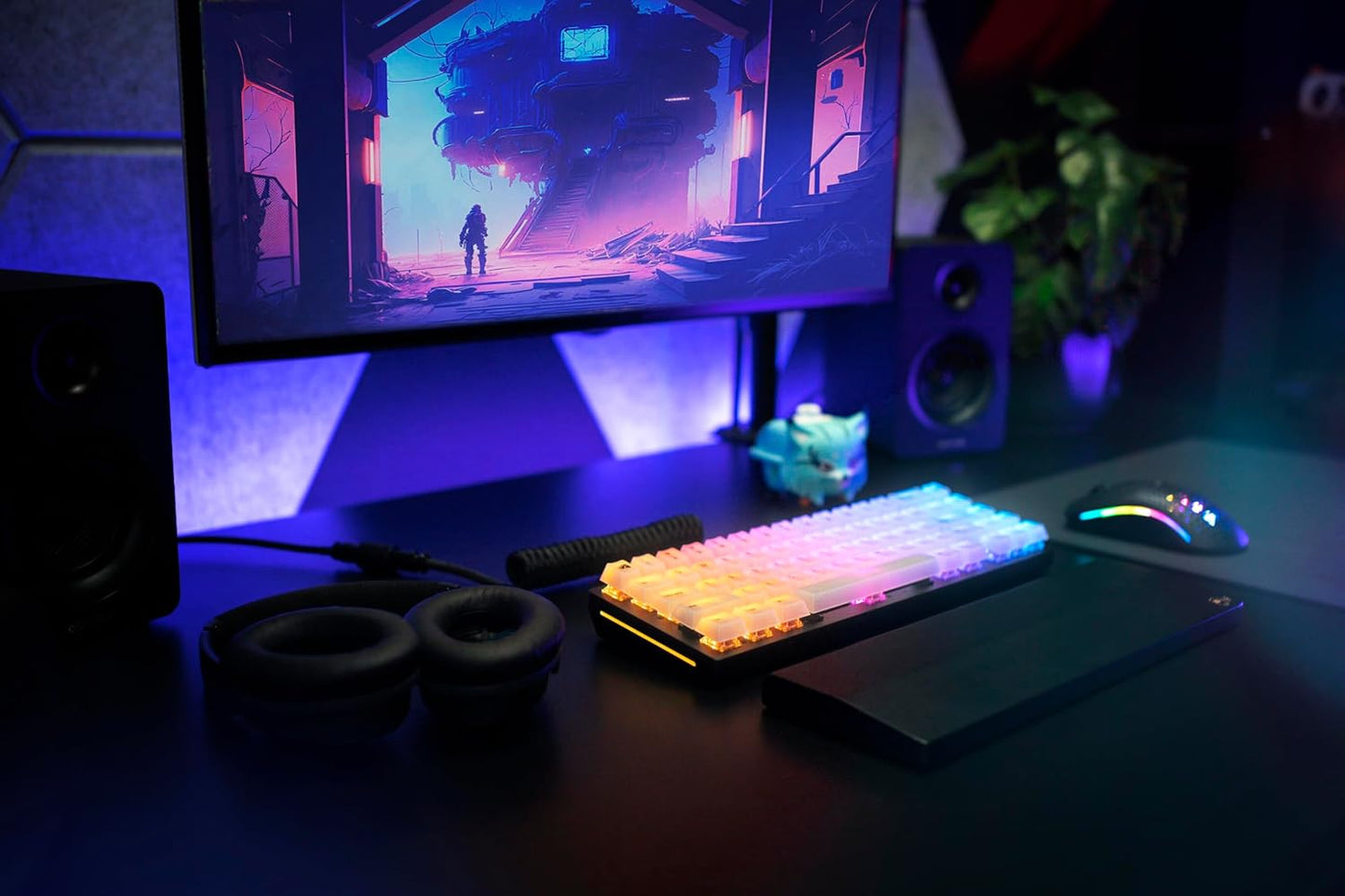 Glorious GLO-KC-POLY-RGB Polychroma RGB Keycaps Clear