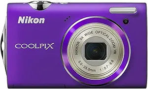 Nikon Coolpix S5100 12 MP Digital Camera Purple — main product image