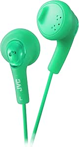JVC HAF160G Gumy Green Earbud Headphones — main product image