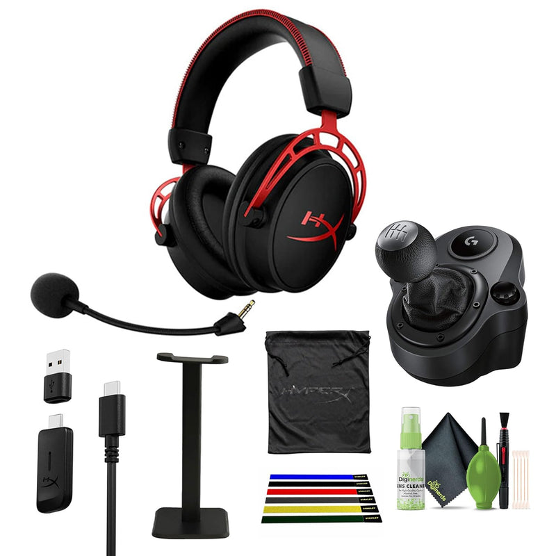 Logitech G Driving Force Shifter HyperX Cloud Alpha Wireless Bundle — main product image