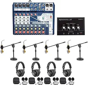 Soundcraft Notepad-12FX+RCM02 BROAD 2 4-Person Podcast Kit