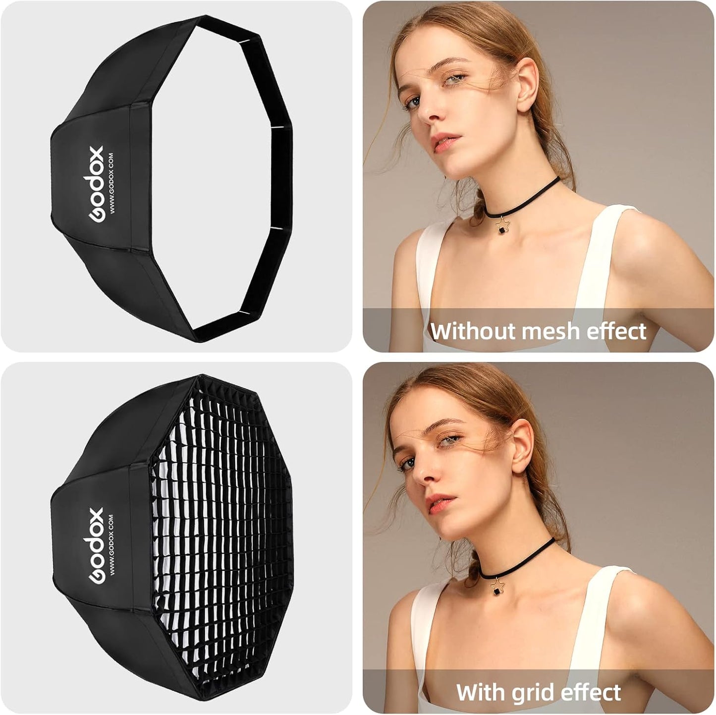 Godox 926500 SB-UE 47" Octagon Softbox with Grid Bowens Mount