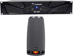 Crown XLI1500 Power Amplifier + Rockville Bluetooth Speaker Bundle