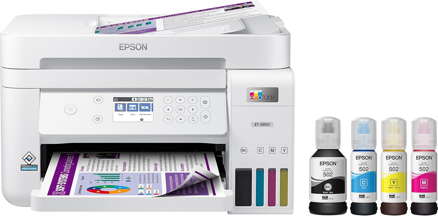 Epson ET-3850 EcoTank Wireless All-in-One Supertank Printer
