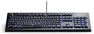 SteelSeries 64435 Apex 100 Gaming Keyboard Blue LED