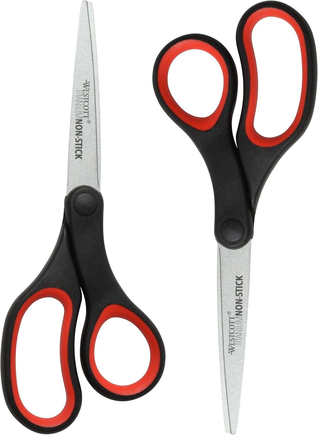 Westcott 17785 8" Titanium Non-Stick Scissors 2-Pack