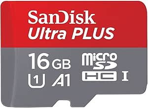 SanDisk SDSDQUIP-016G-A46 16GB Ultra Plus MicroSDHC Memory Card