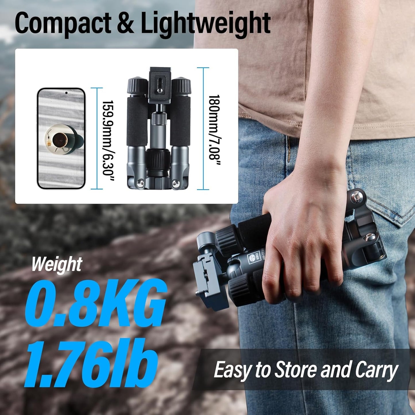 Sirui AM-TT50 Compact Mini Desktop Tripod
