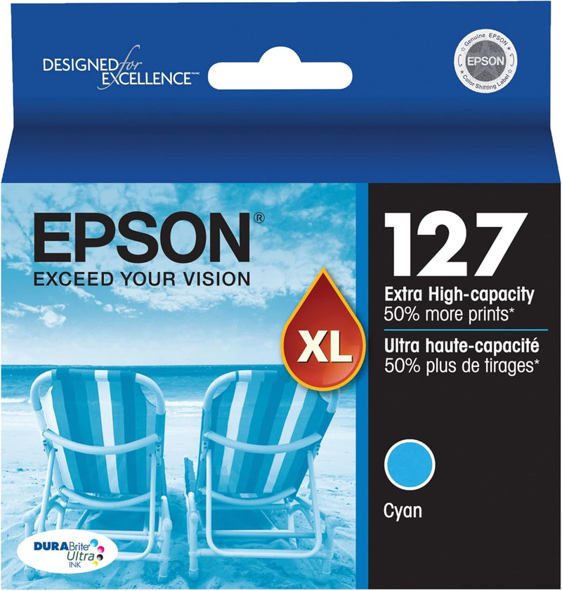 Epson T127220-S DURABrite Ultra Cyan Ink Cartridge — main product image