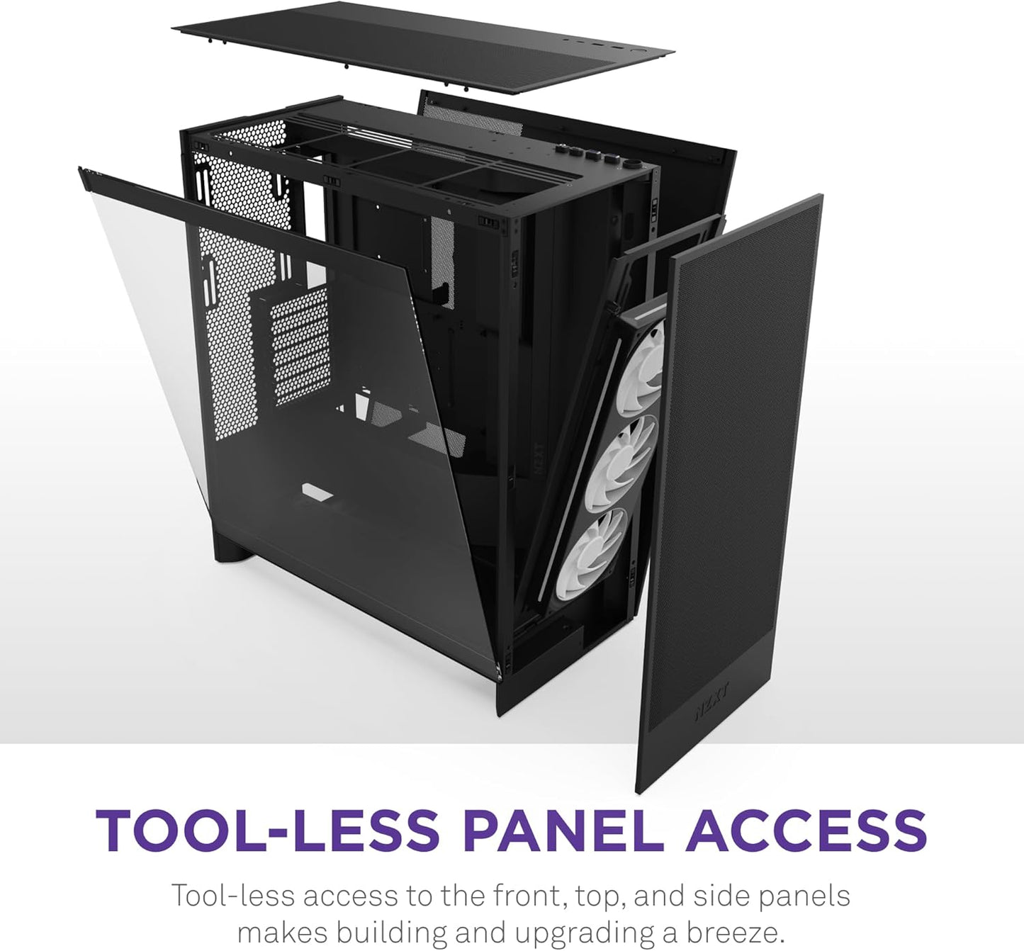 NZXT H7 Flow RGB 2024 - Mid-Tower ATX Airflow Case - Black