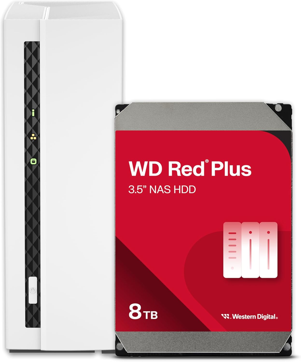 QNAP TS-133-18WD-US 8TB Home NAS WD Red Plus Bundle