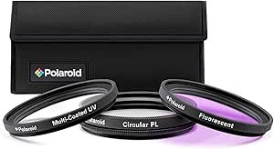 Polaroid PL3FIL40.5 40.5mm UV CPL FLD Filter Kit