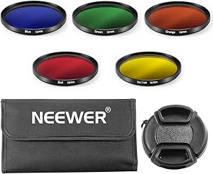 Neewer 58mm Color Filter Kit for Canon EOS Rebel