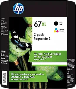 HP 67XL High Yield Ink Cartridge Combo