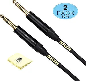 Mogami GOLD-TRS-TRS-10 Balanced Audio Patch Cable 10ft
