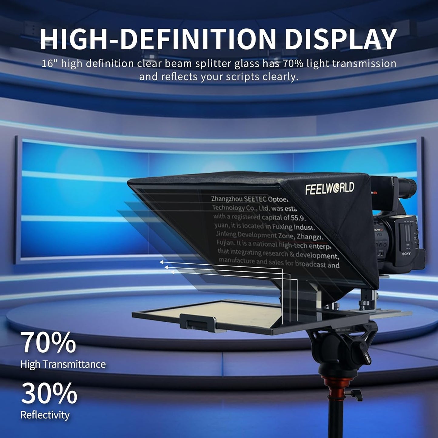 FEELWORLD TP16 16" Folding Tablet Teleprompter