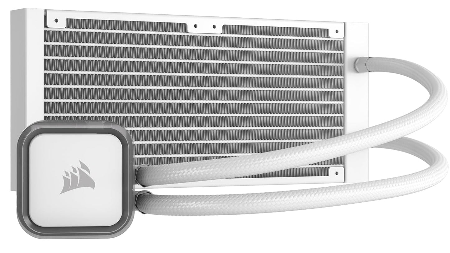 Corsair H100i RGB Elite 240mm Liquid CPU Cooler White