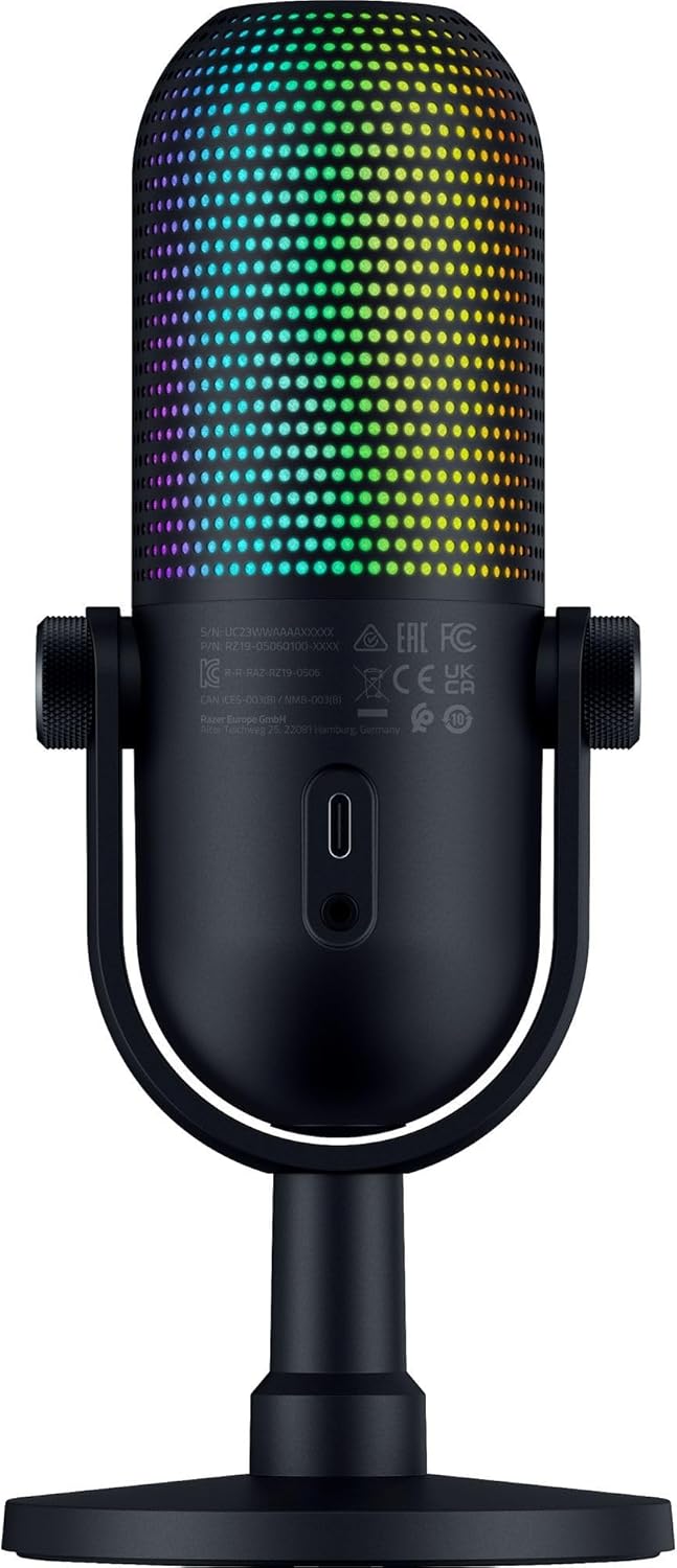 Razer RZ19-05060100-R3U1 Seiren V3 Chroma RGB Streaming Microphone