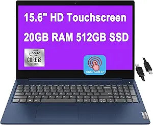 Lenovo IdeaPad 3 i3 Laptop 15.6" HD Touchscreen 20GB RAM 512GB SSD