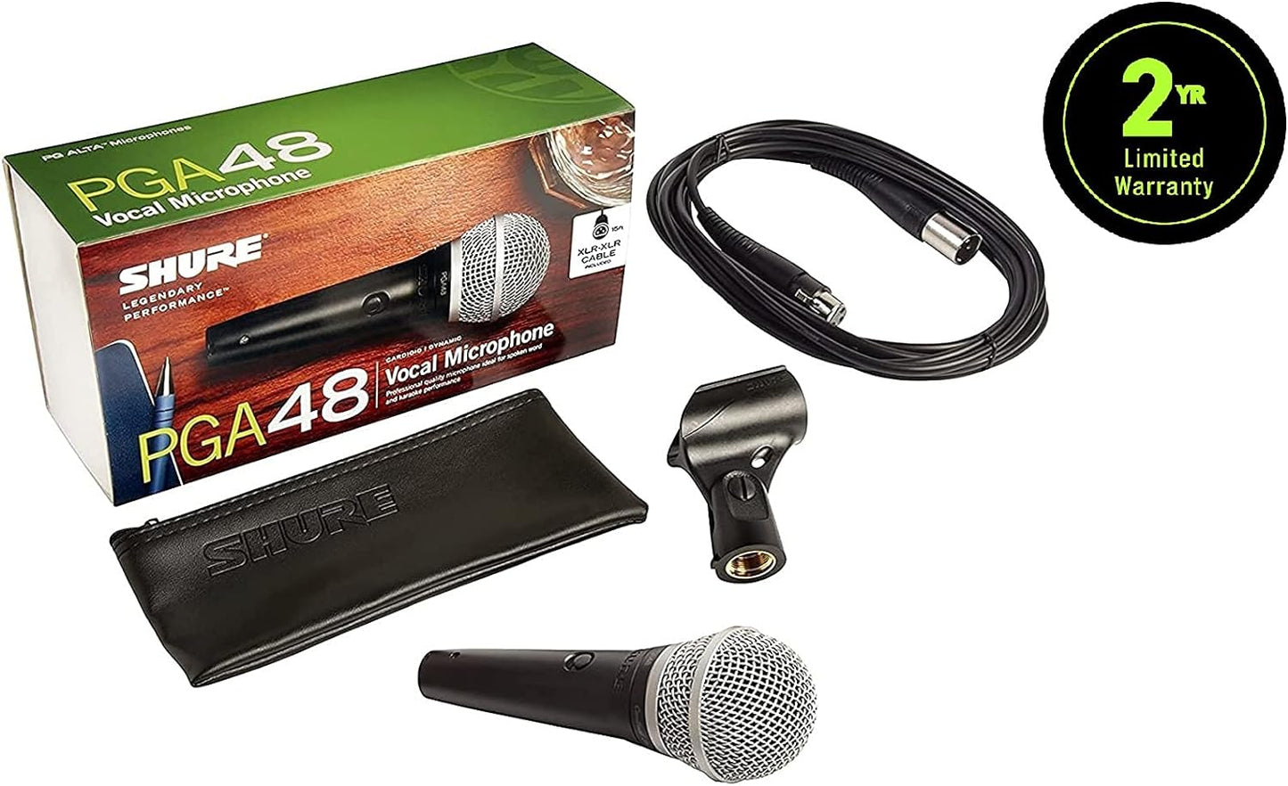 Shure PGA48-XLR Vocal Microphone Kit with XLR Cable