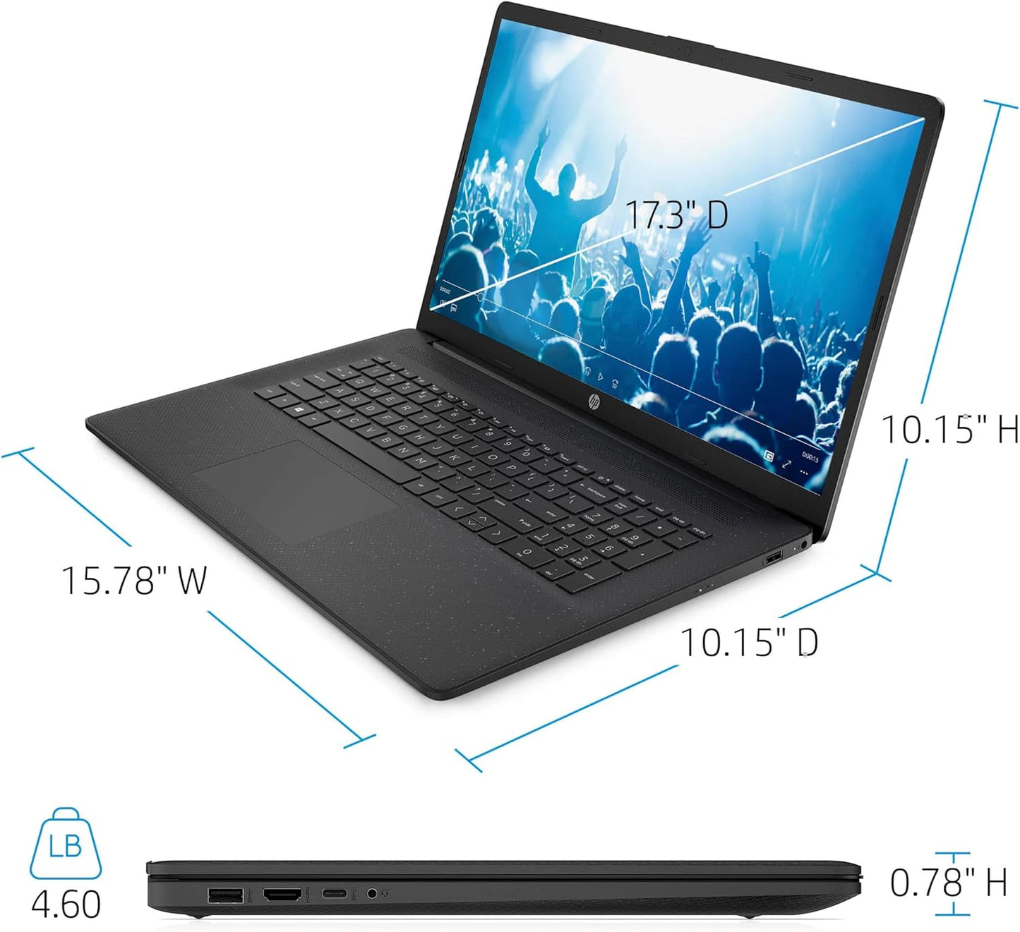 HP HP 17 i5 64GB 2.2TB SSD Windows 11 Pro Laptop