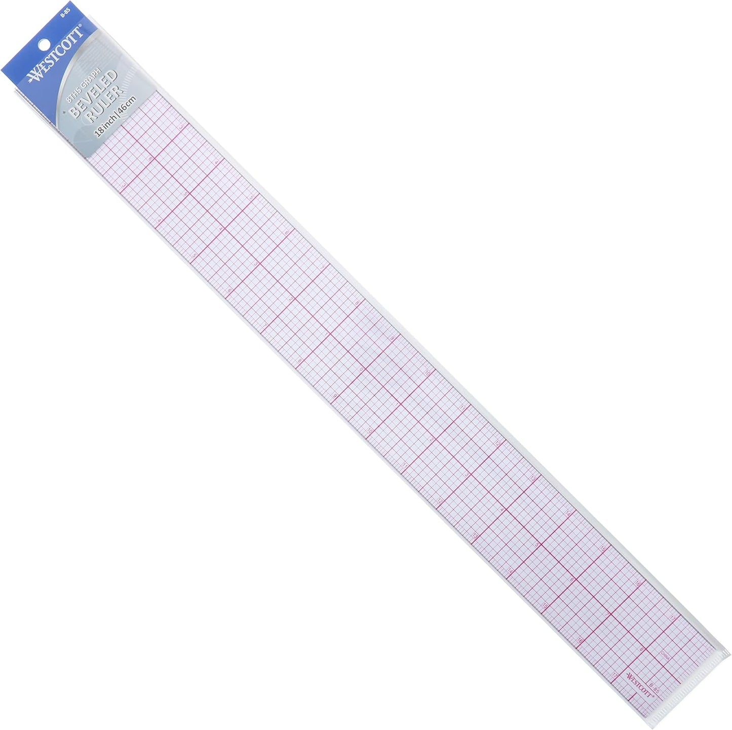 Westcott B-85 18" Beveled Ruler: Drafting & Drawing Tool
