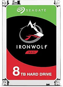 Seagate ST8000VN0022 8TB IronWolf NAS Hard Drive