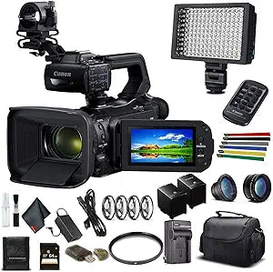 Canon 3668C002 XA55 4K Camcorder Advanced Bundle Renewed