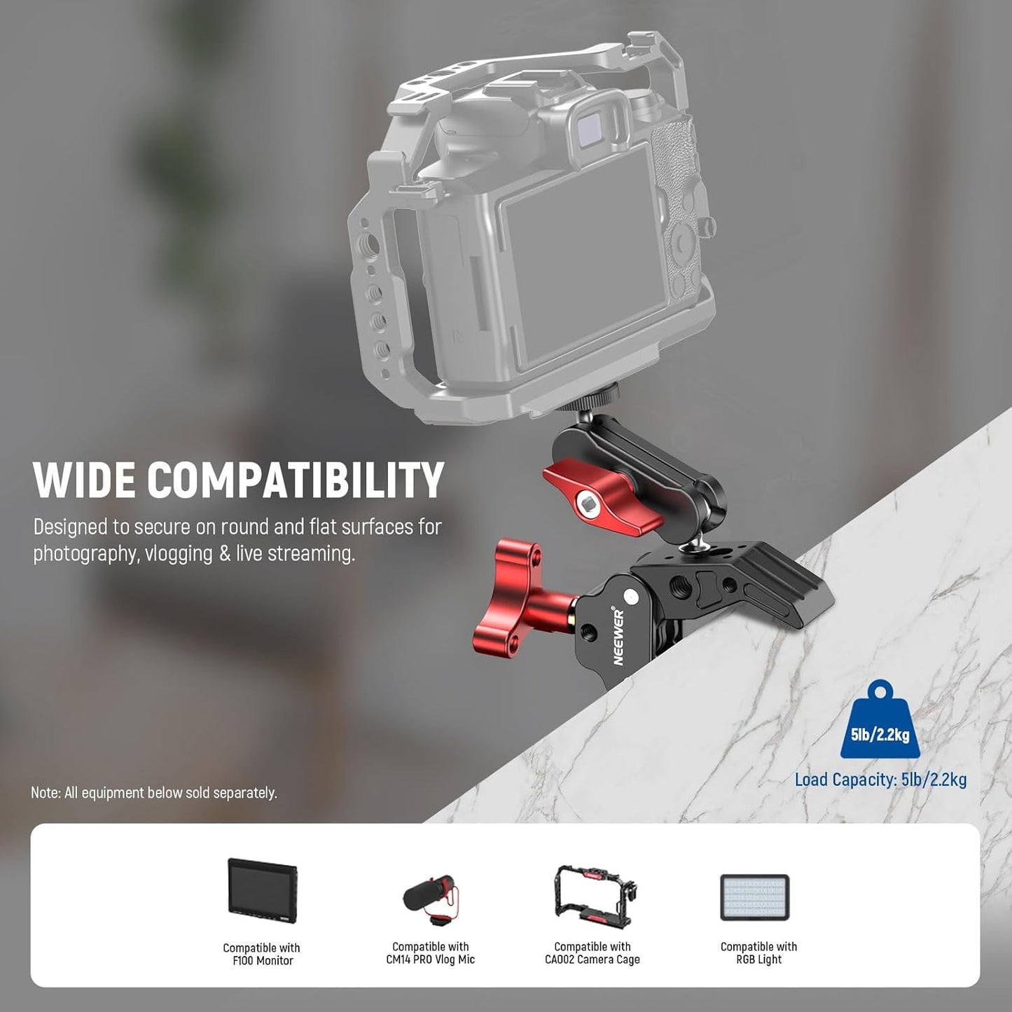 Neewer 10102334 Super Clamp Magic Arm Camera