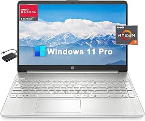 HP Laptop 15 - Ryzen 7, 16GB RAM, 512GB SSD, Windows 11 Pro
