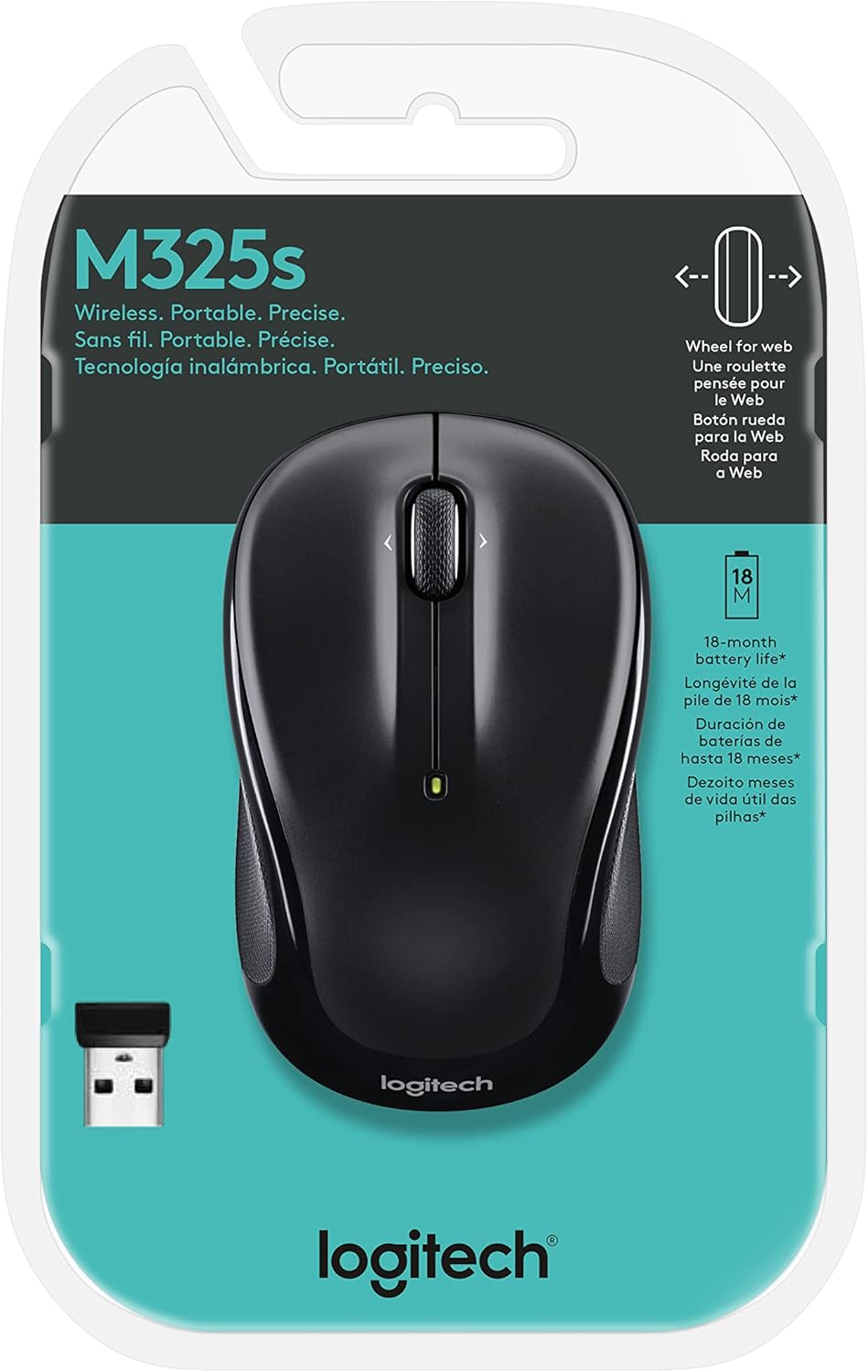 Logitech 910-006825 M325S Wireless Optical Mouse - Black