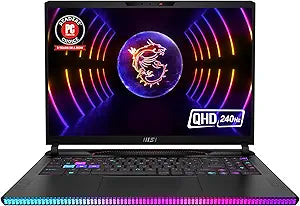 MSI RAIDERGE7813438 Raider GE78 HX Gaming Laptop - i9 RTX 4080 32GB 1TB SSD 240Hz