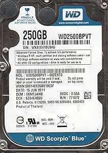 Western Digital Wd5000bpvt-00Hxzt3 500GB SATA HDD
